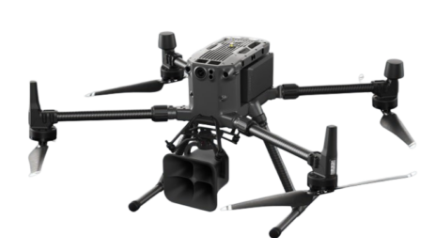 130dB Drone Loudspeaker Small Drone Megaphone 15W Built In Camera