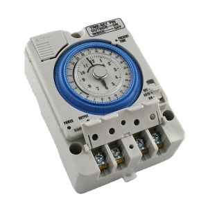 TB35-N AC220V 10A mechanical timer manual 24h time switch with battery