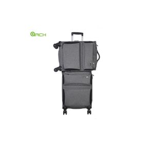Snowflake Trolley Carry-on Checked Luggage Bag With Spinner Wheels