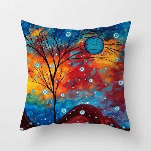 Throw Pillow Covers Hippy Elephant Tree of Life Cushion Cover Throw Floral