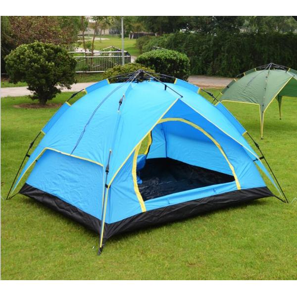 Automatic Waterproof 3-4 Person Camping Tent Double layer Family Hiking Upgrade Version(HT6034)