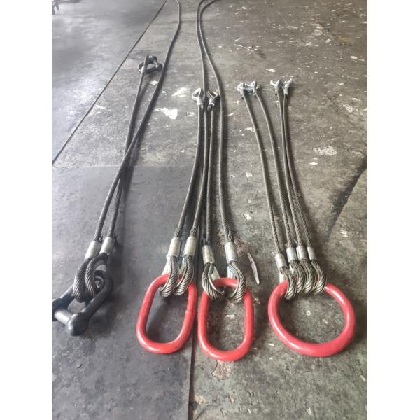 Customized Heavy Duty Stainless Steel Wire Rope With Double Hook Include Looping