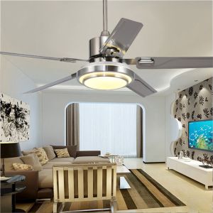 Ceiling Fan light with remote control Brushed Nickel Fans 42 48 52 inch 110v