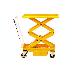 China Industrial Mobile Scissor Lift Cart Double Scissor 12V DC on sale