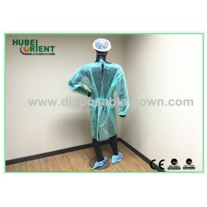 Dust Proof Single Use Nonwoven Medical Isolation Gown With Elastic Cuffs