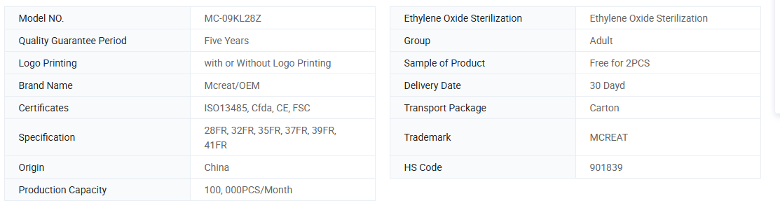 Medical Double Lumen Endobronchial Tube Fr26-Fr41 with Pre-loaded Stylet and DEHP Free ISO Approved