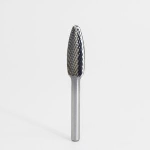 SH Flame Shape Best Carbide Burr for Steel Single Cut 6mm Shank Grade YG6/YG8