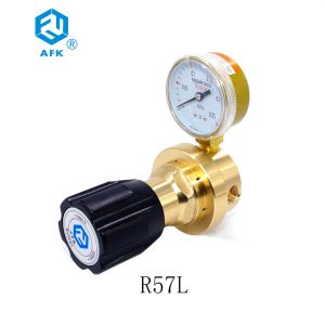 Cheap 2.5 Mpa Brass Pressure Regulator Single Stage With 2&quot; Diaphragm One Gauge for sale