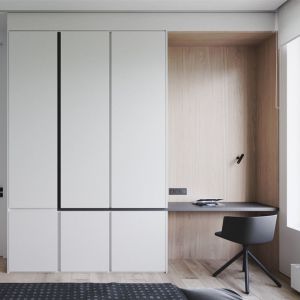 Cheap China Factory Custom Wood Furniture , Simple Melamine MDF Wardrobe for sale