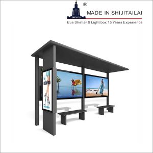 Metal LCD LED Digital Signage Smart Bus Shelter