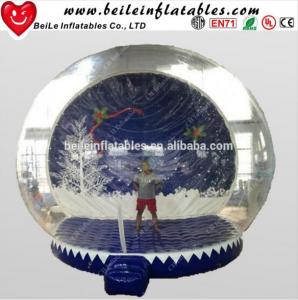 China HOT Giant Inflatable Christmas Ornaments Ball Snow Globe for Outdoor Advertising on sale