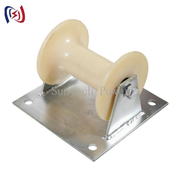 Quality Edge Mount Manhole Wire Pulling Rollers , Pithead Cable Pulling Rollers wholesale