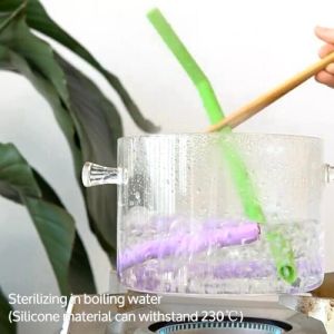 Bendy Tumblers Compatible Silicone Drinking Straws Assorted Color Soft And