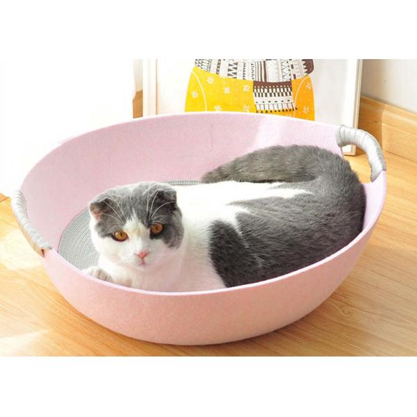 Quality Stocked 48*45*17cm Felt Cat House Sleeping Bed wholesale