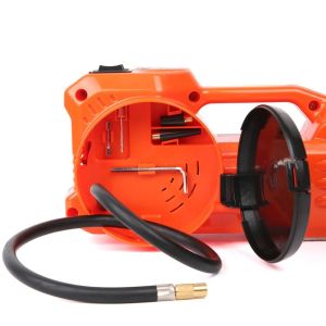 dinsen portable handle electric jack with tyre inflator pump