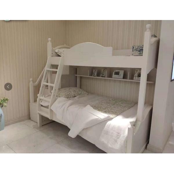 Quality Modern Simple Two Levels Childrens Single Beds With Ladder And Cabinet wholesale
