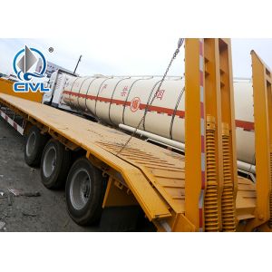 CIVL Lowbed Semi Trailer Trucks 3 Axles Equipment Low Bed Trailer 40ton Loading