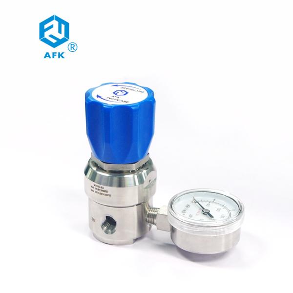 PCE 1/4" Npt Single Gauge Pressure Reducer Braided SS Wall Mounted