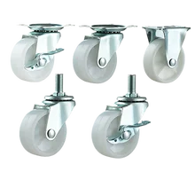 Quality Smooth Wheel Tread Light Duty Casters With Plain Bearing / 2-4 Inches Swivel Radius wholesale