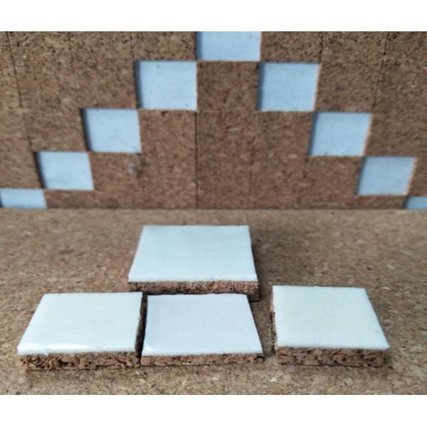 Quality 40x40x10mm Glass & Mirror Seperating Cork Pad with PVC Foam Backing wholesale