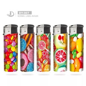 Customized Request Electric Cigarette Gas Lighters with Skull Design and