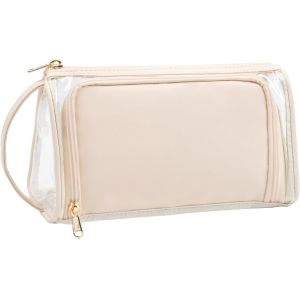 Cheap Transparent Cosmetic Case Travel Makeup Zipper Pouch Toiletry Bag with Handle for sale