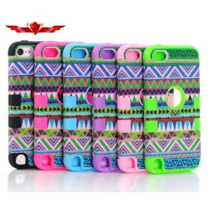 Cheap ABS+Silicone Ipod Touch5 Protector Cover Cases Multi Color With packages for sale