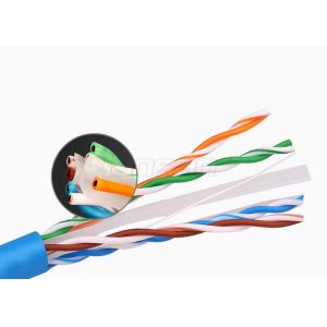 Solid Bare Copper CAT6 UTP Lan Cable 1000ft 23AWG 4 Pairs PE Insulation
