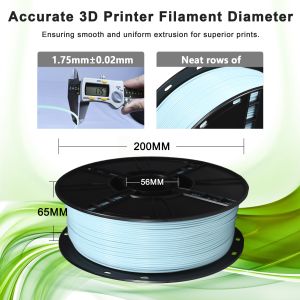 High Strength PLA+ Mint Green Filament 3D Printer Filament for and Performance