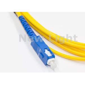 High Return Loss Optical Fiber Patch Cord / SC TO SC Single Mode Fiber Patch