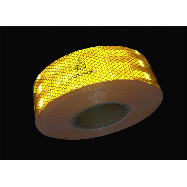 Quality ECE 104 R 3m Conspicuity Yellow Reflective Tape For Truck wholesale