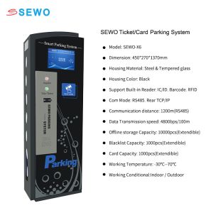 SEWO Automatic Payment Parking Ticket System with Offline Operation and Steel &