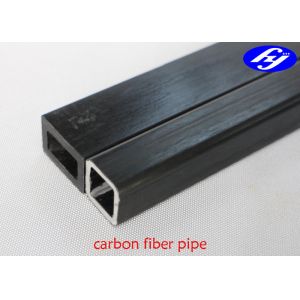 Matte / Glossy Pultrusion Carbon Composite Material CFRP Carbon Fiber Square