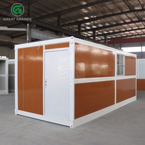 Cheap Wood Grain Glass Collapsible House Container Quick Setup ODM for sale