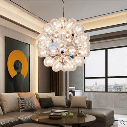 Nordic creative bubble chandelier living room model room restaurant Taraxacum
