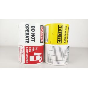 Protective Plastic Safety Tag Custom Design for Safety Measures