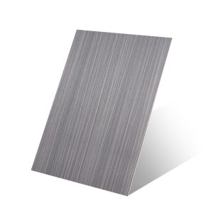 201 304 0.8MM Thick 4x8 Black Color brushed stainless steel sheet metal
