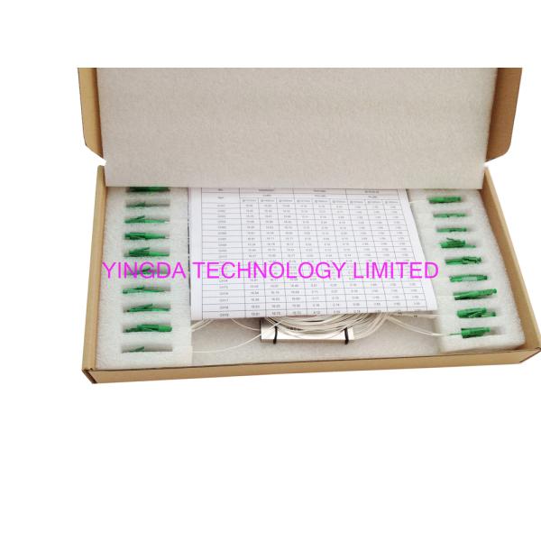 FTTH 1x32 Mini PLC Splitter Single mode Steel Tube LC APC Connectors