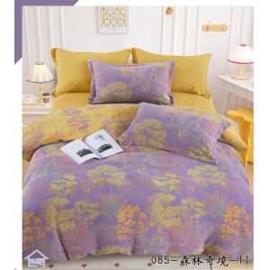 China Pure Cotton Color Weaving Duvet Cover Bed Sheet Pillow Case Fitted Sheet on sale
