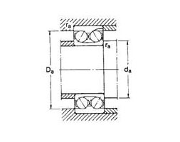 Double Row Angular contact ball bearing 3204A