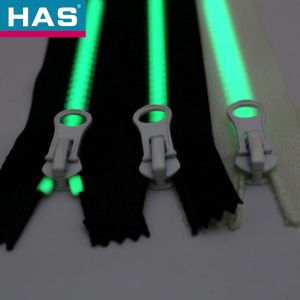 Luminous Plastic Zippers Two Way Separating Jacket Zipper New Design