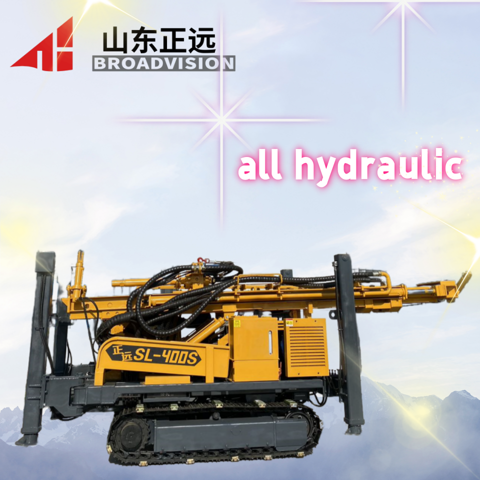SL400S Crawler Water Well Drilling Rig 400m Depth 8000Nm Torque