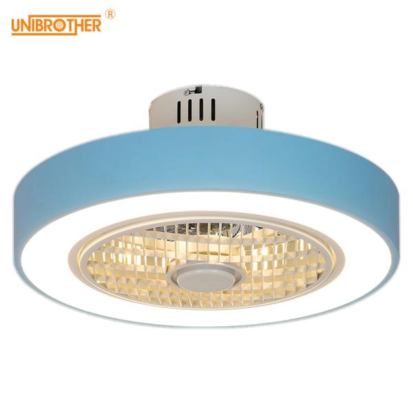 Macaron Fan ceiling with remote control dimming 19 inch fan lamp for girl bedroom modern ceiling fan light(WH-VLL-14)