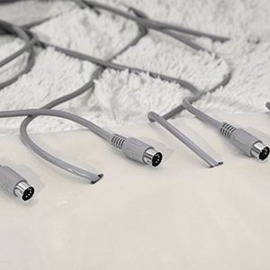 Velcro Straps Silver Color 3 Heating Zones Blanket for Salons and Spas