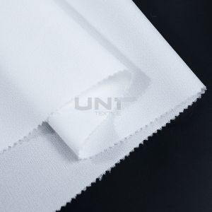 Cheap Plain Weave Shirt Interlining Fusible Interlining with 72 gsm and 112cm Width for Collar and Cuff for sale