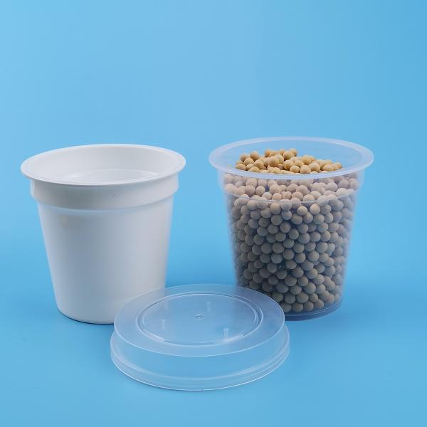 Quality FDA Eco Friendly 450ml PP Plastic Sauce Cups With Lids wholesale