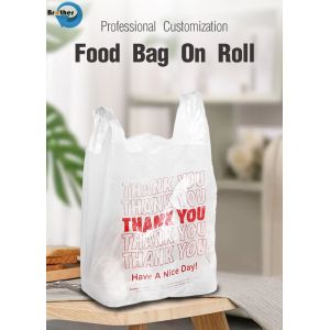 Cheap Custom Printed Plastic Sack Poly Carrier Bag T Shirt Bag for sale