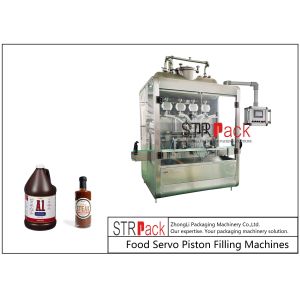 Lobe Pumps Automatic Liquid Filling Machine For Chunk Paste
