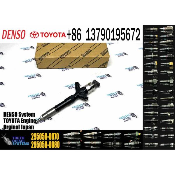 Quality Good Price New Common Diesel Rail Fuel Injector 295050-0070 23670-30380 for Toyota 1KD-FTV 2KD - FTV Engine wholesale