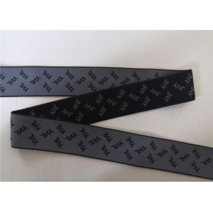 5 Cm Woven Elastic Strap Gray On Black Custom Widewide Waistband Women Or Men